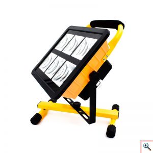 Επαναφορτιζόμενος LED Φορητός Προβολέας 180W Περιστρεφόμενος 360° - Φακός & Φωτιστικό Εργασίας με USB Powerbank & Χερούλι, W865C
