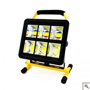 Επαναφορτιζόμενος LED Φορητός Προβολέας 180W Περιστρεφόμενος 360° - Φακός & Φωτιστικό Εργασίας με USB Powerbank & Χερούλι, W865C