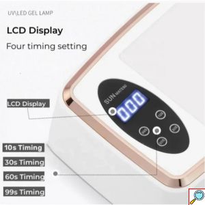 Επαγγελματικό Φορητό Φουρνάκι Νυχιών UV - LED 380W με Χρονοδιακόπτη Sun Mate 60