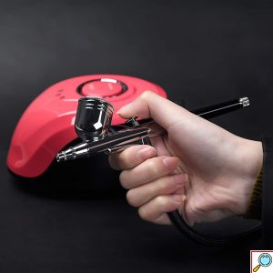 Επαγγελματικός Αερογράφος Airbrush με Συμπιεστή - Για Ζωγραφική, Μακιγιάζ, DIY & Facial Treatments