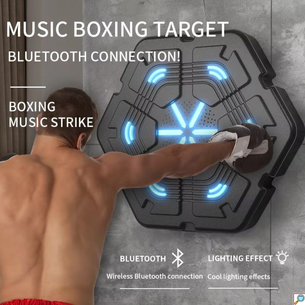 Επιτοίχια Συσκευή Προπόνησης Πυγμαχίας με Bluetooth και Μουσική