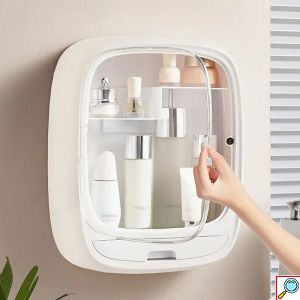Επιτοίχιο Ντουλάπι Οργάνωσης με Ράφια & Συρτάρι Αποθήκευσης