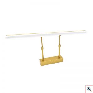 Επιτοίχιο Χρυσό LED 12 W Φωτιστικό - Ράγα 50 cm, με Τηλεσκοπικούς Βραχίονες, Ελευθερία Κίνησης 180º, Λευκό Φως με 120º Γωνία Προβολής, OEM AN-WL18