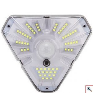 Επιτοίχιος Ηλιακός Προβολέας με 62 LED Νέας Τεχνολογίας & Ανιχνευτή Κίνησης Ανθεκτικός στο Νερό IP65 GD-155