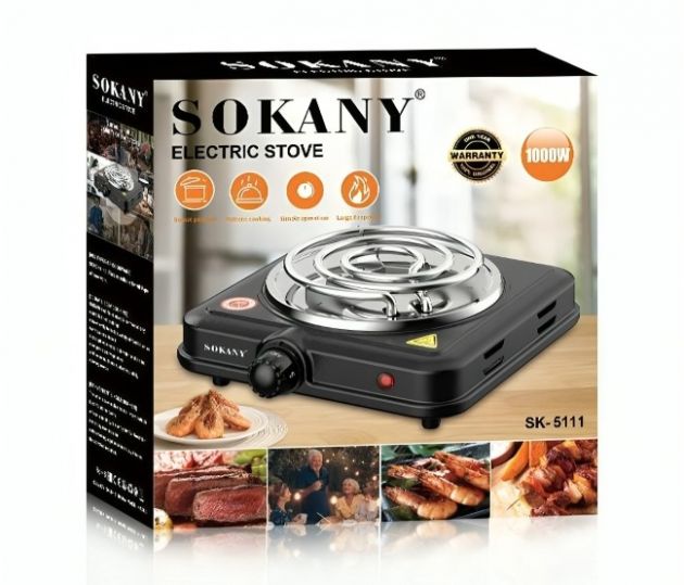 Επιτραπέζια Μονή Εστία Μαγειρέματος 1000W - SOKANY