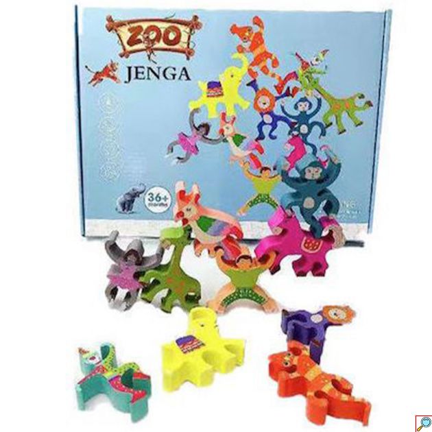 Επιτραπέζιο παιχνίδι Zoo Jenga 3+ ετών