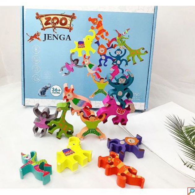 Επιτραπέζιο παιχνίδι Zoo Jenga 3+ ετών