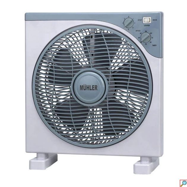 Επιτραπέζιος Ανεμιστήρας με 3 Επίπεδα Έντασης 12″ 35W Box-Fan - Mühler 