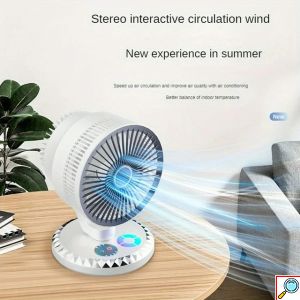 Επιτραπέζιος USB Ανεμιστήρας με Ρύθμιση Ισχύος, Χρονοδιακόπτη & LED Φωτισμό - Arrango