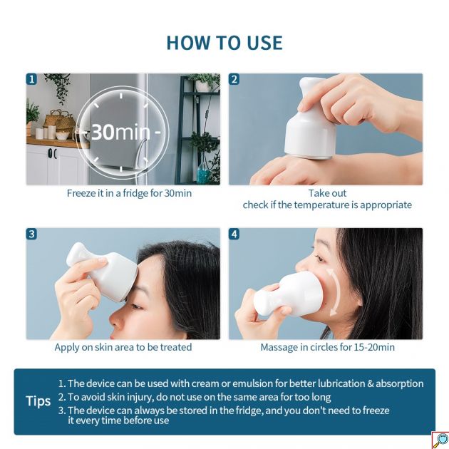 Εργαλείο Περιποίησης Προσώπου και Σώματος με Παγοθεραπεία - Ice Cooler Massager