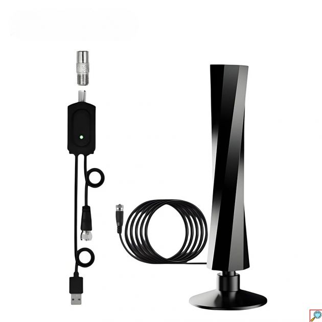 Εσωτερική Κεραία Τηλεόρασης Ψηφιακή Με Ενισχυτή Σήματος 4K 1080P