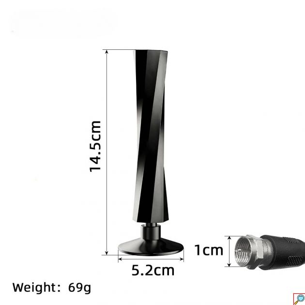 Εσωτερική Κεραία Τηλεόρασης Ψηφιακή Με Ενισχυτή Σήματος 4K 1080P