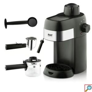 RAF Ηλεκτρική Μηχανή Καφέ Espresso 800W 240ml 15 BAR Μαύρο
