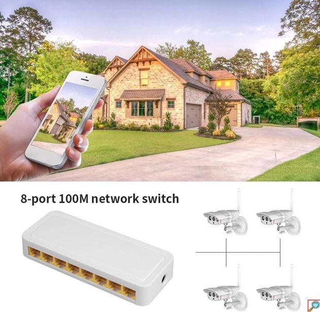 Ethernet Switch 8 θυρών 100Mbps - Andowl