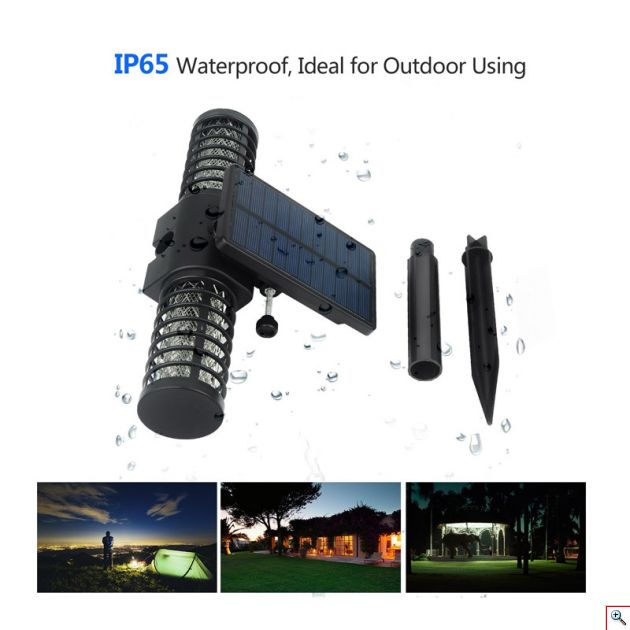 Εξολοθρευτής Κουνουπιών Εξωτερικών Χώρων με Ηλιακή Ενέργεια