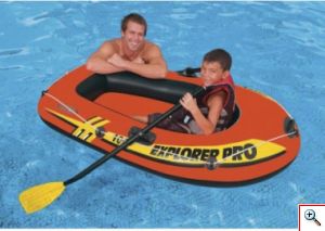 Φουσκωτή Βάρκα 1 Ατόμου 160x94x29cm Explorer Pro 100 Intex-58355