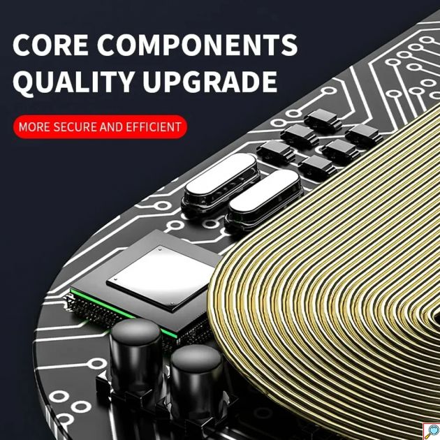 Έξυπνη Αυτόματη Βάση Κινητού Αυτοκινήτου με Αισθητήρα Αφής, Ασύρματη Φόρτιση & Ρυθμιζόμενα Άγκιστρα