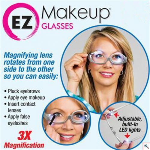 LED Μεγεθυντικά Γυαλιά για Βάψιμο Μεικ Απ - 3x Makeup Magnification Glasses EZ