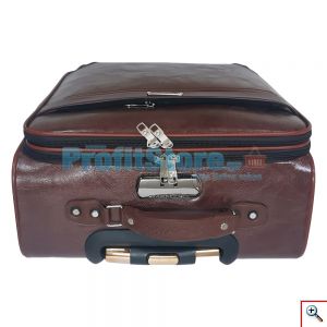 Βαλίτσα Καμπίνας από Δερματίνη PU Leather με Ροδάκια 360 Μοιρών Τηλεσκοπική Λαβή & Κλείδωμα Ασφαλείας TingPin16
