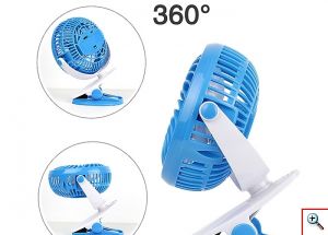 Φορητός Επαναφορτιζόμενος Ανεμιστήρας 15εκ Με Κλιπ ML-F168