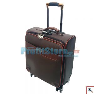 Βαλίτσα Καμπίνας από Δερματίνη PU Leather με Ροδάκια 360 Μοιρών Τηλεσκοπική Λαβή & Κλείδωμα Ασφαλείας TingPin16