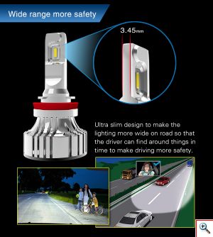 Φώτα Αυτοκινήτου CREE LED Kit H4 12.000LM - 6500Κ - 72W - CAN BUS