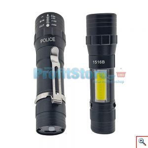 Super Mini Αδιάβροχος Φακός LED Zoom 200LM USB Υψηλής Φωτεινότητας - Power Style Waterproof
