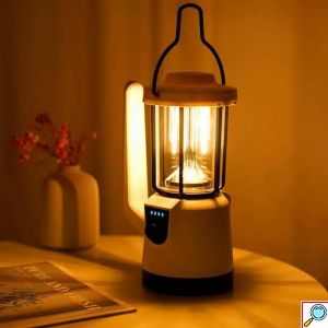 Αδιάβροχος Φακός , Φανάρι , Φωτιστικό Camping Επαναφορτιζόμενο Με Θερμό Λευκό Φωτισμό