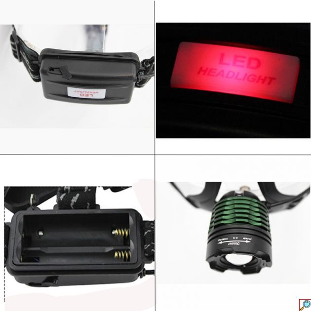 Φακός με 1 LED T6 Κεφαλής για Ποδηλάτες / Camping / Ψάρεμα / Αναρρίχηση Υψηλής φωτεινότητας 1000 Lumen με Zoom Αδιάβροχος - USB Επαναφορτιζόμενος Headlamp 