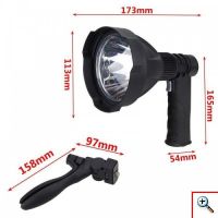 Επαναφορτιζόμενος Φακός Led με Λαβή Πιστόλι Υψηλής Φωτεινότητας XML & Powerbank