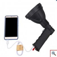 Επαναφορτιζόμενος Φακός Led με Λαβή Πιστόλι Υψηλής Φωτεινότητας XML & Powerbank