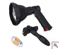 Επαναφορτιζόμενος Φακός Led με Λαβή Πιστόλι Υψηλής Φωτεινότητας XML & Powerbank