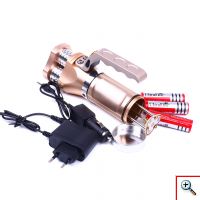 Αδιάβροχος Φορητός Επαναφορτιζόμενος Φακός Cree LED Υψηλής Φωτεινότητας 800 LM