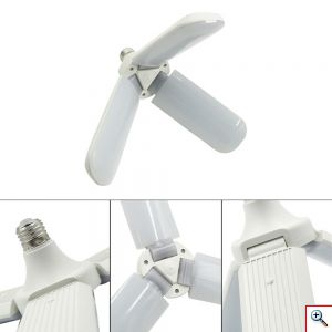 Αναδιπλούμενη Οικολογική Λάμπα - Φωτιστικό σε Σχήμα Ανεμιστήρα Ε27 Βιδωτή 45W - Fan Blade LED Bulb