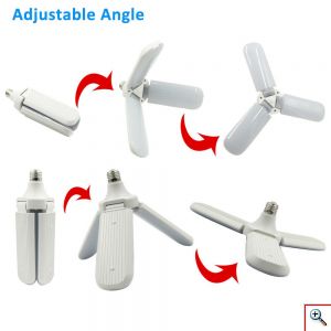 Αναδιπλούμενη Οικολογική Λάμπα - Φωτιστικό σε Σχήμα Ανεμιστήρα Ε27 Βιδωτή 45W - Fan Blade LED Bulb