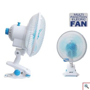 Φορητός Περιστρεφόμενος Ανεμιστήρας 3 σε 1 με Μανταλάκι Στήριξης - 18cm Cnaptak Clip-02-180