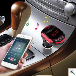 Πομπός FM Media Player & Φορτιστής Αυτοκινήτου 8 σε 1