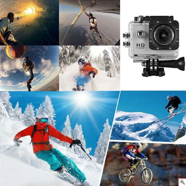 Super Extreme Αδιάβροχη Κάμερα Δράσης FHD 1080p 2.0in - Action Camera με Πλήρη Αξεσουάρ σε Διάφορα Χρώματα