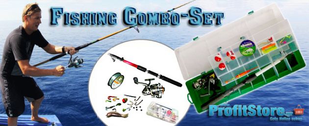 Σετ Ψαρέματος με Καλάμι - Μηχανάκι - Αγκίστρια - Φελό - Δολώματα