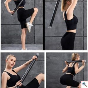 Μπάρα Εκγύμνασης Σώματος Fitness Exercise Bar με Μπάλες Βαρύτητας για Ποικιλία Ασκήσεων