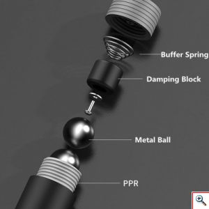 Μπάρα Εκγύμνασης Σώματος Fitness Exercise Bar με Μπάλες Βαρύτητας για Ποικιλία Ασκήσεων