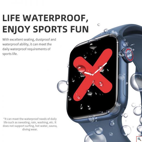 Fitness Smart Watch Έξυπνο Ρολόι με Οθόνη Αφής 1.7