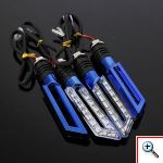 Φλας Μηχανής Universal με 15 Κίτρινα LED YA01 - Σετ των 2 Τεμαχίων
