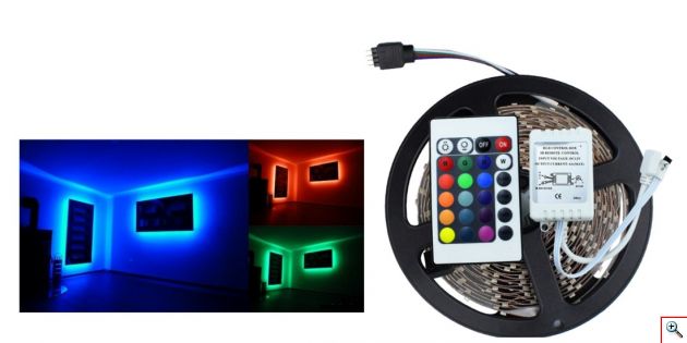 Εύκαμπτη Ταινία LED 4 Μέτρων RGB με Τηλεχειριστήριο