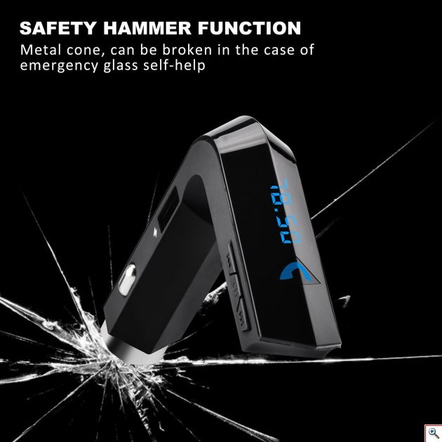 Bluetooth USB/SD MP3 Player, AUX & Φορτιστής USB 2A Αυτοκινήτου - Car FM Transmitter Hammer 593