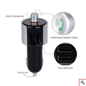 Mini Bluetooth MP3 Player & Φορτιστής 2 x USB 2A Αυτοκινήτου - Car FM Transmitter