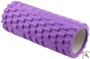 Foam Roller - Αφρώδης Κύλινδρος Μασάζ 13x33cm, Αποκατάστασης, Διάτασης Μυών & Ισορροπίας - Deep Muscle Tissue Massage Cilindro Μωβ