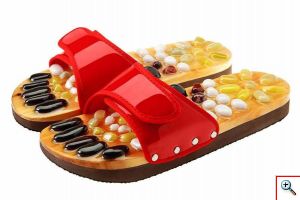 Παντόφλες Μασάζ με Πέτρες για Ρεφλεξολογία - Foot Treasure Reflex Massage Slippers