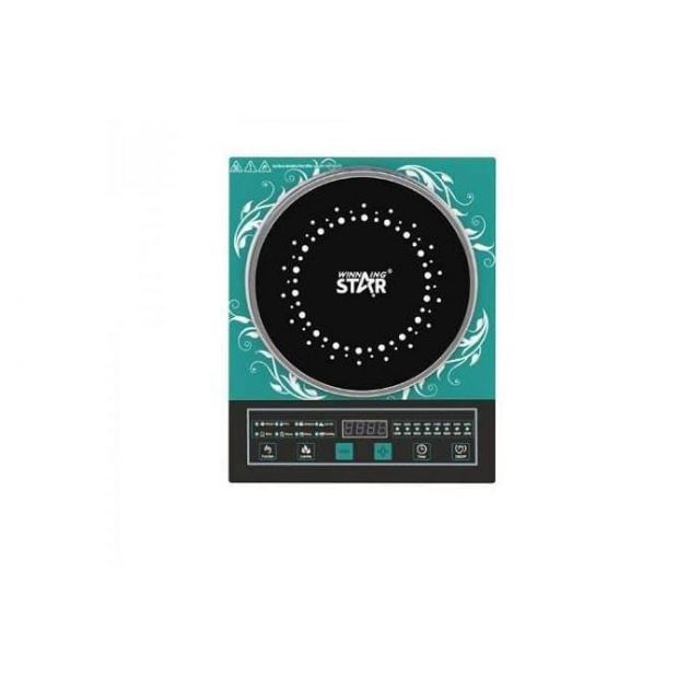 Φορητή Επιτραπέζια Επαγωγική Μονή Εστία 2200W Κεραμική με Οθόνη LED Winning Star
