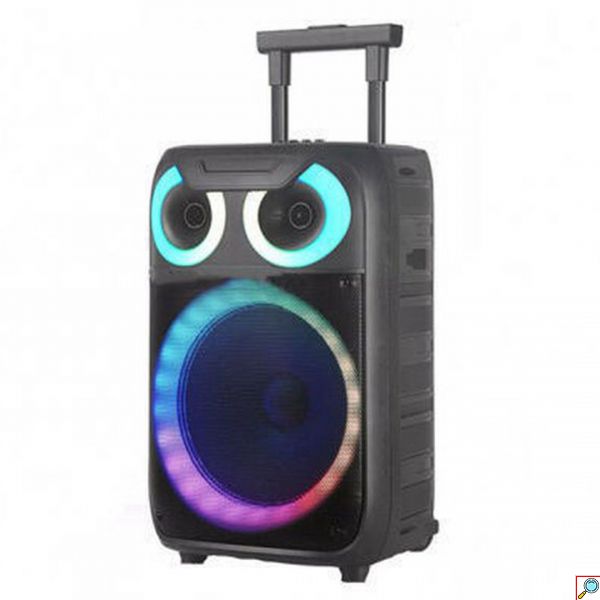 Φορητό Ηχείο Bluetooth Karaoke Party –με Μικρόφωνο, Τηλεχειρισμό & Διακοσμητικό Φωτισμό LED Andowl Q-YX8000 Μαύρο